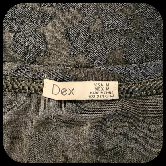 DEX || Beautiful Slightly-Transparent Black Top (SIZE M) - Picture 6 of 6